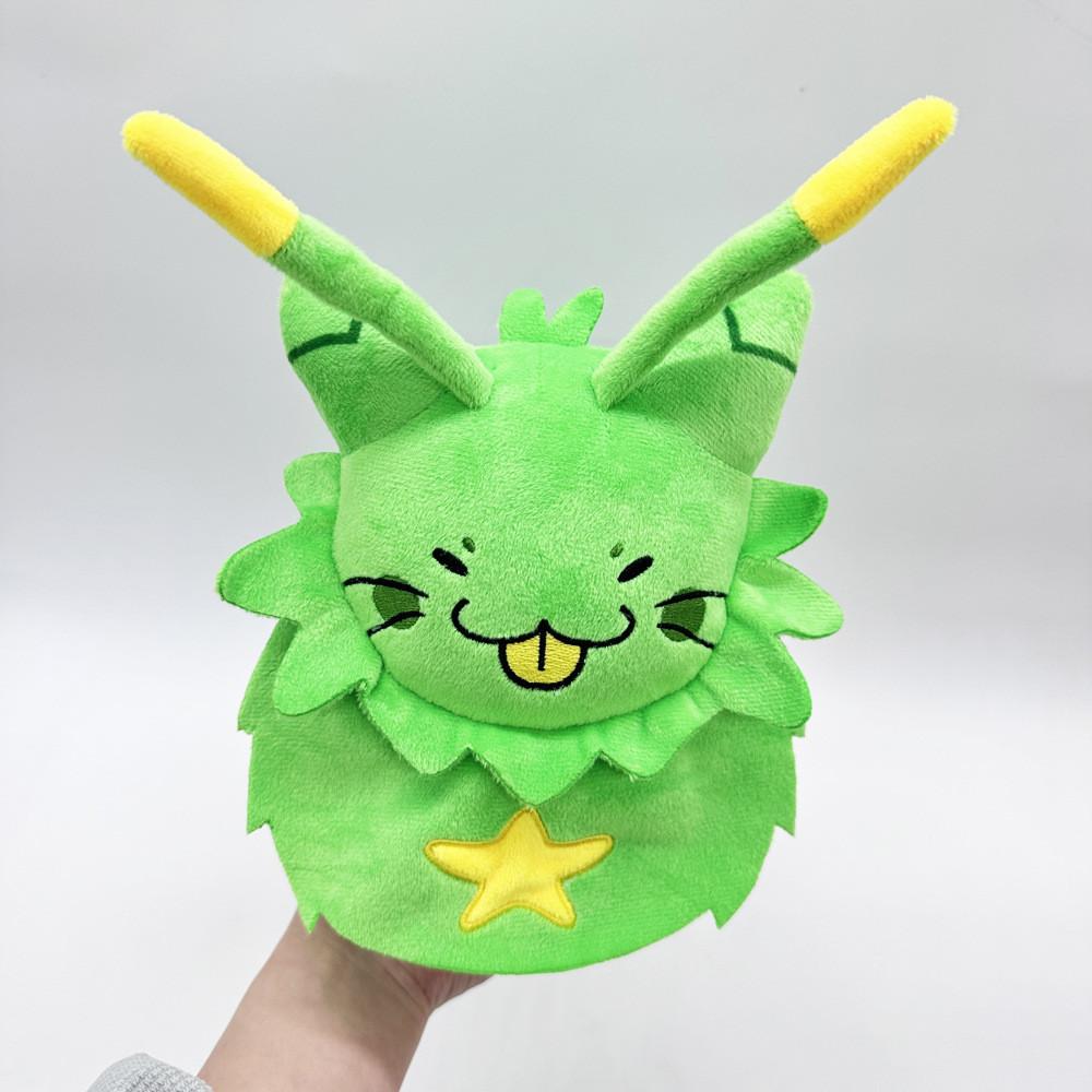 New Gnarpy Discovers The Internet Green Cat Robot Plush Toy Doll For Kids
