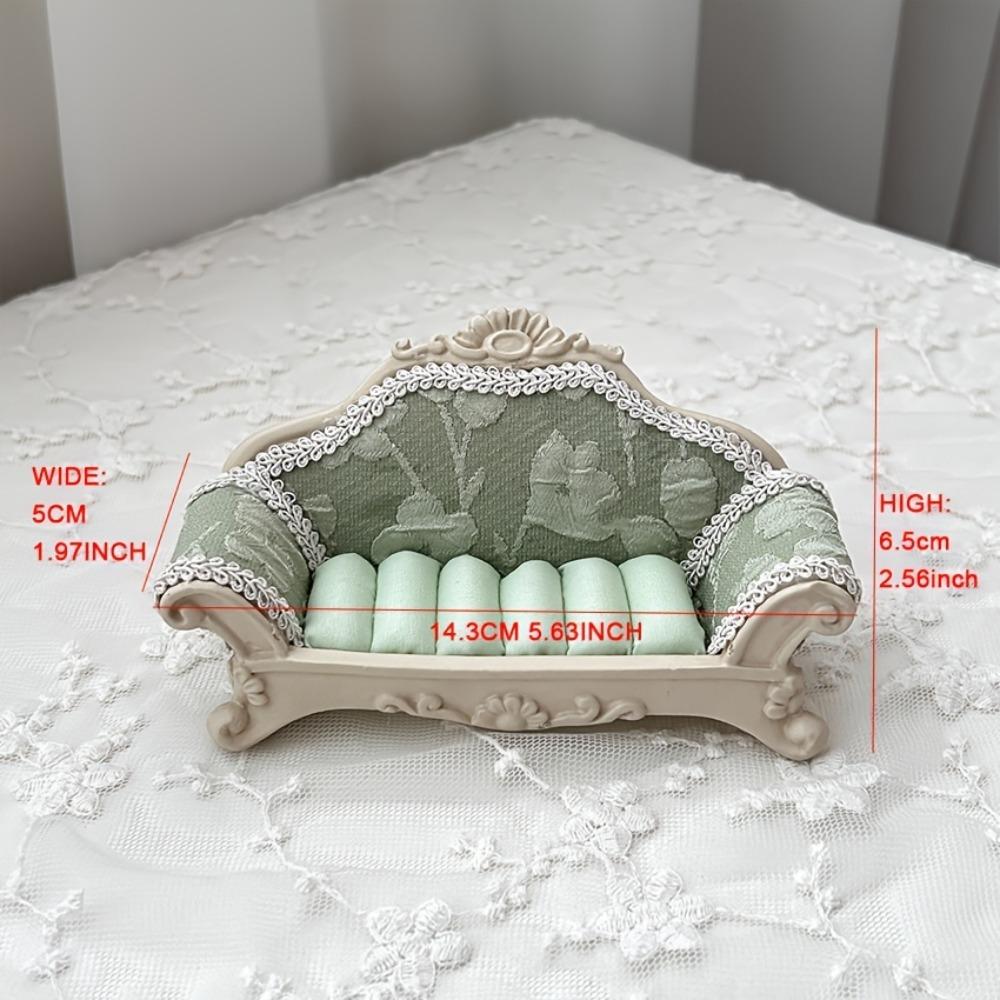 Couch Jewelry Display Stand Earring Stand Home Decoration Dollhouse Ring Bearer Box Rings Holder for Bedroom Living Room