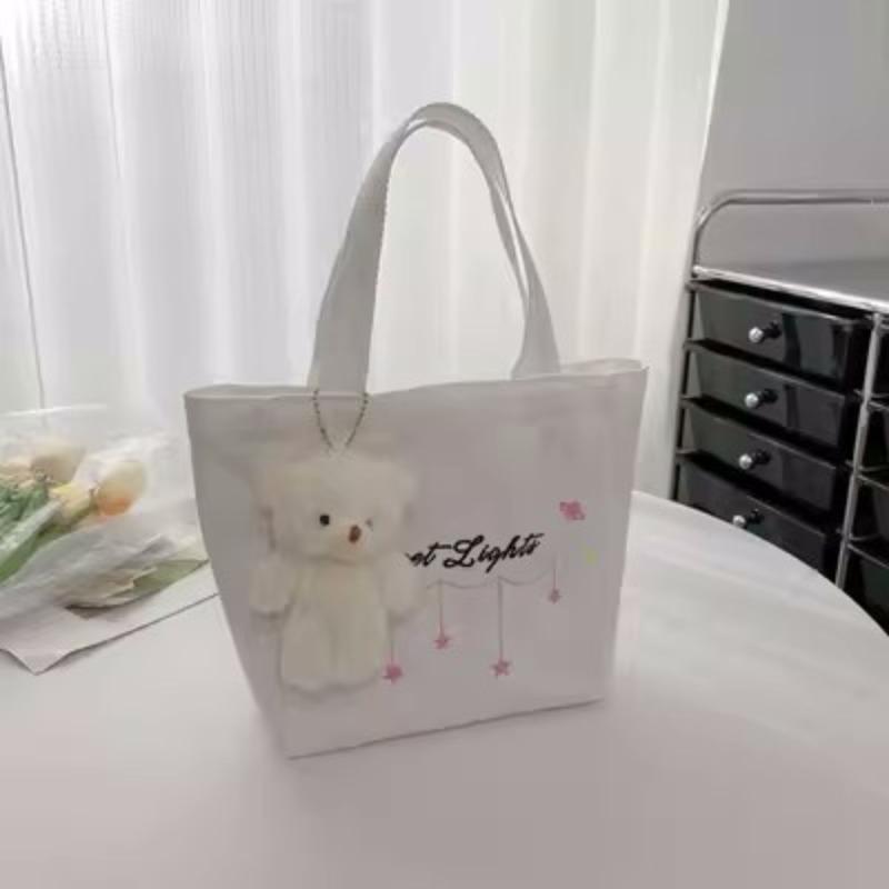 Japanese Harajuku handbag new canvas bag Korean version cute shoulder bag large capacity letter printed bag