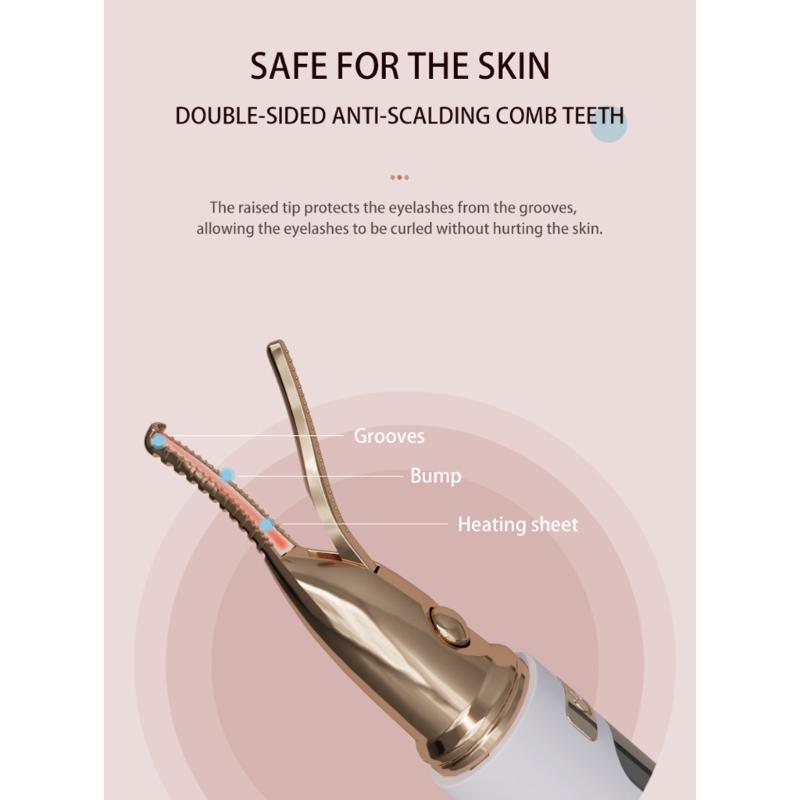Concentrated eyelashes Styling Tool With Ergonomic Design And Temperature Control For Safe Usage