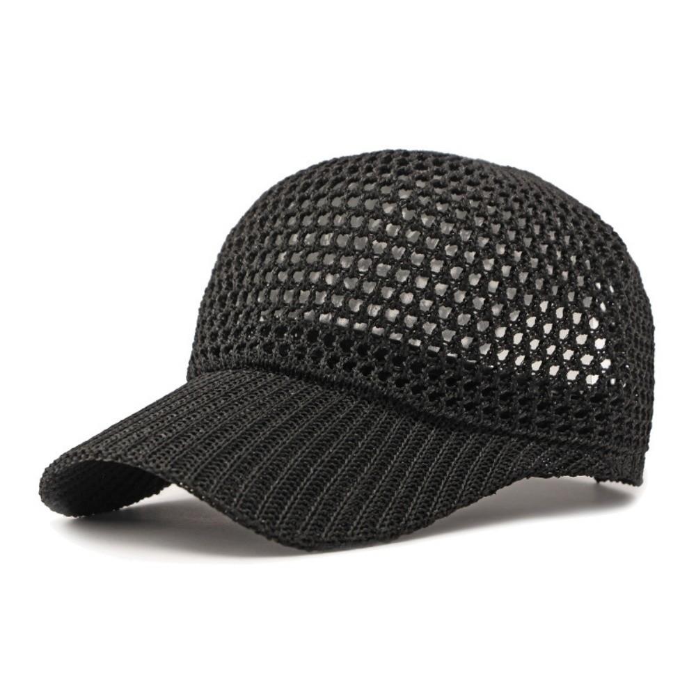 Quick Drying Sun Hat UV Protection UV Protection Cap Casual Mesh Baseball Cap Summer чёрный