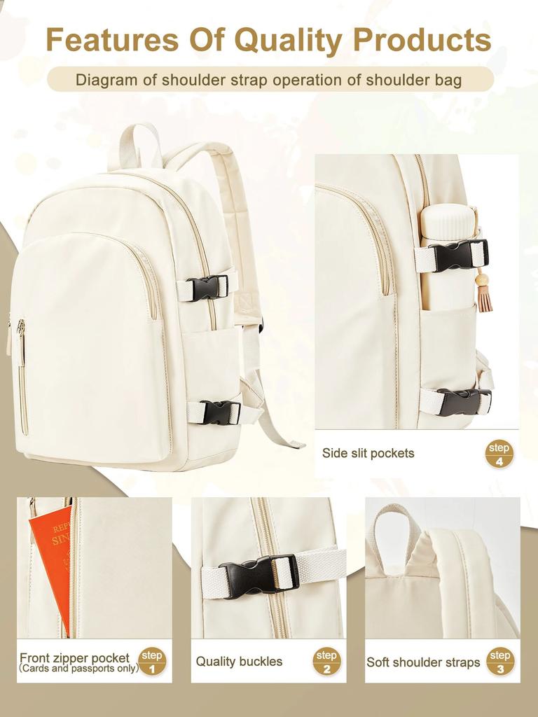 Middle School Backpack for Women Men Lightweight Laptop Bag, Weekender Casual Travel Backpack, Waterproof School Bag for Gifts
