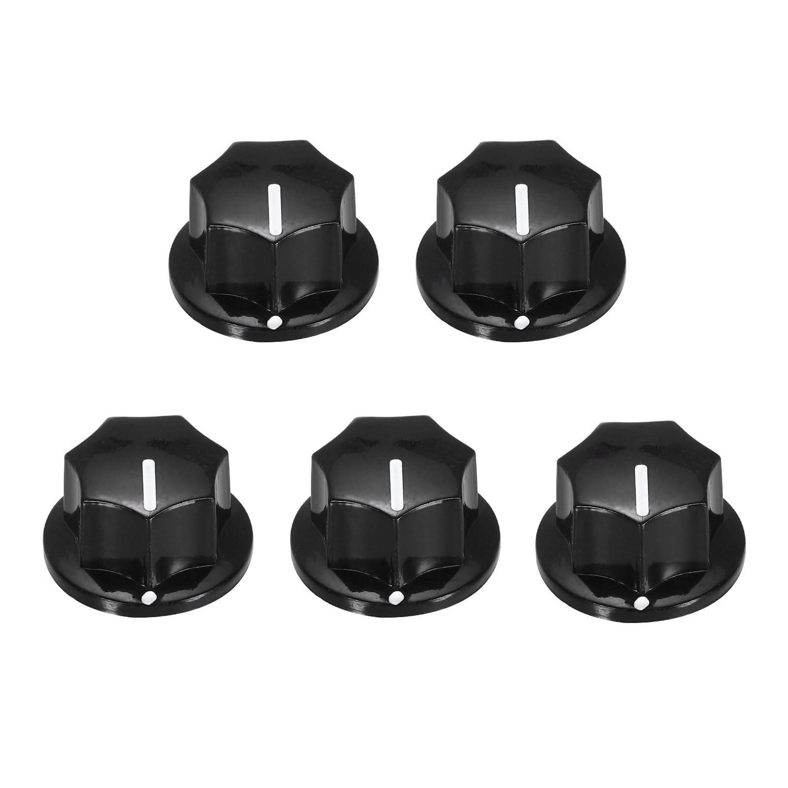 

uxcell A B S Copper Potentiometer Knobs Volume Tone Control Top Hat Knobs for Musical Audio Black 5-Pack 1/4 Guitar, Instruments, Mixers, Amplifiers,