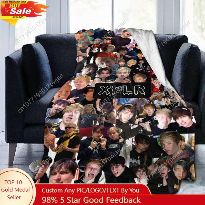 Creative Homewares Unisex Sam Actors And Colby Blanket Super Soft Flannel Lightweight Blanket Perfect For Sofa Beds Custom Blankets