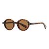 Retro Korean Style Round Frame Sunglasses With Uv400 Protection For Outdoor Fashion And Sun Protection