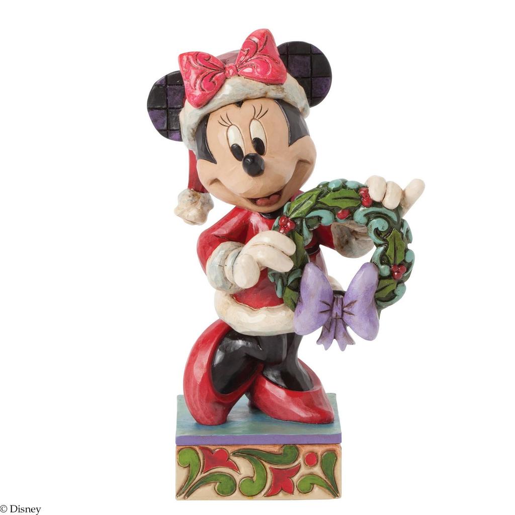 Jim Shore for Enesco Disney Traditions of Minnie as Clause Figurine Mrs.