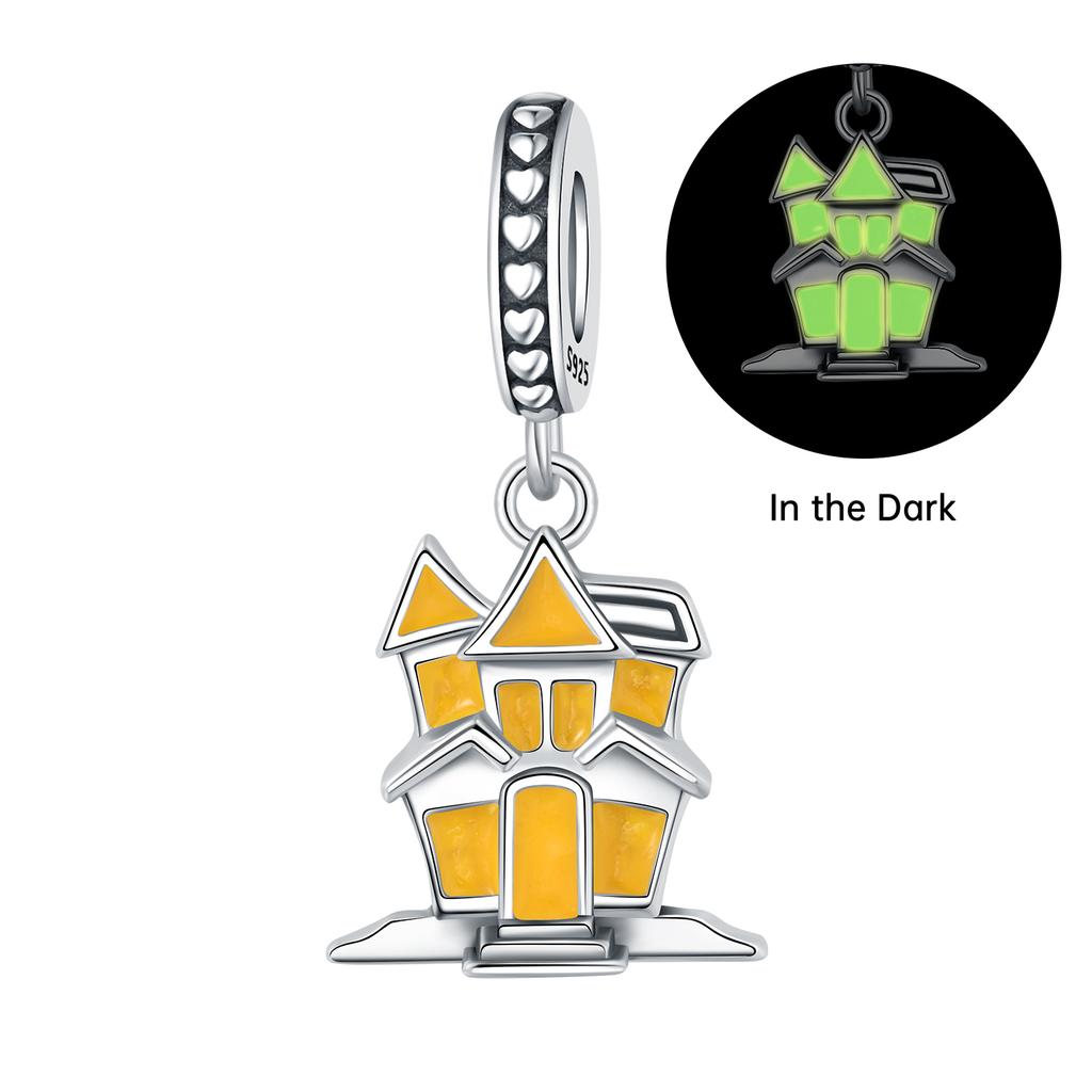 Real Copper Witch Pumpkin Halloween Charms Beads Fit Original Bracelets Fine Diy Jewelry Halloween Party Gifts