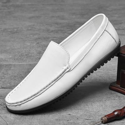 Genuine Leather Men Casual Shoes Men Footwear Slip On Office Man Formal Shoes Wedding Breathable Driving Comfy Loafers Moccasins