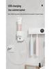 Smart Infrared Sensor Toothpaste Dispenser & Easy-Clean Wall-Mounted Toothbrush Holder