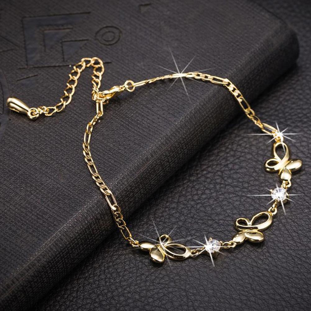 Women Simple Chic Butterfly Shape Bracelet Elegant All-match Hand Chain