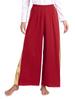 Womens Worship Performance Dress Metallic Color Block Asymmetrical Design Long Sleeve Wide Leg Pants Lyrical Costume