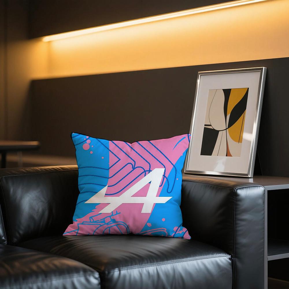 Housse de coussin Logo Cool Équipe A-Alpines Confortable et douce pour la literie respectueuse de la peau coussin d'oreiller de loisirs pour canapé voiture bureau