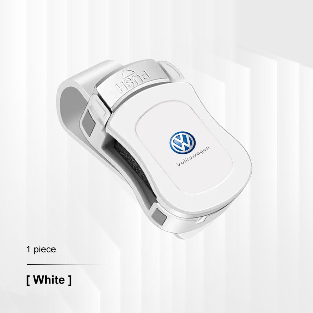Car Visor Glasses Clip Sunglasses Hanger for VW Volkswagen GTI R Golf 3 4 5 6 7 8 MK8 ID.3 ID4 Polo Tiguan Passat B5 B7 Touareg