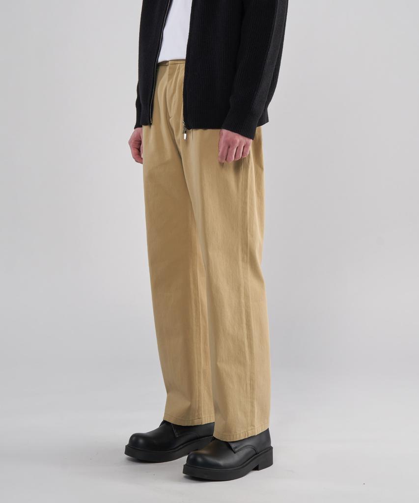 UNTAPPED STUDIO [2Pack] Double-Pleated 10-Count Cotton Semi-Wide Chino Pants