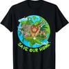 Save Our Home Animals Earth Day Planet Anniversary T Shirt