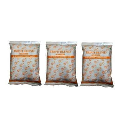 BRU Tripti Blend Coffee Powder Instant Super Strong Special Catering Pack Of 3 (Each 200 Gram Packet) Free A.Mangals Rose Milkshake Powder Worth 200/-