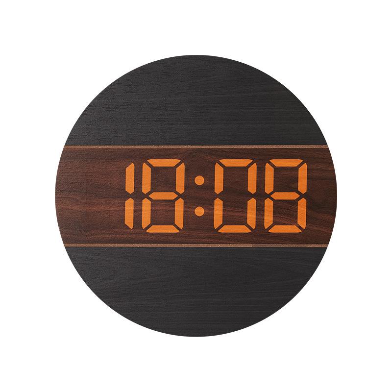 

Simple living room clock, creative decorative wall clock, in a creamy style, for home use wall-mounted clock чёрный