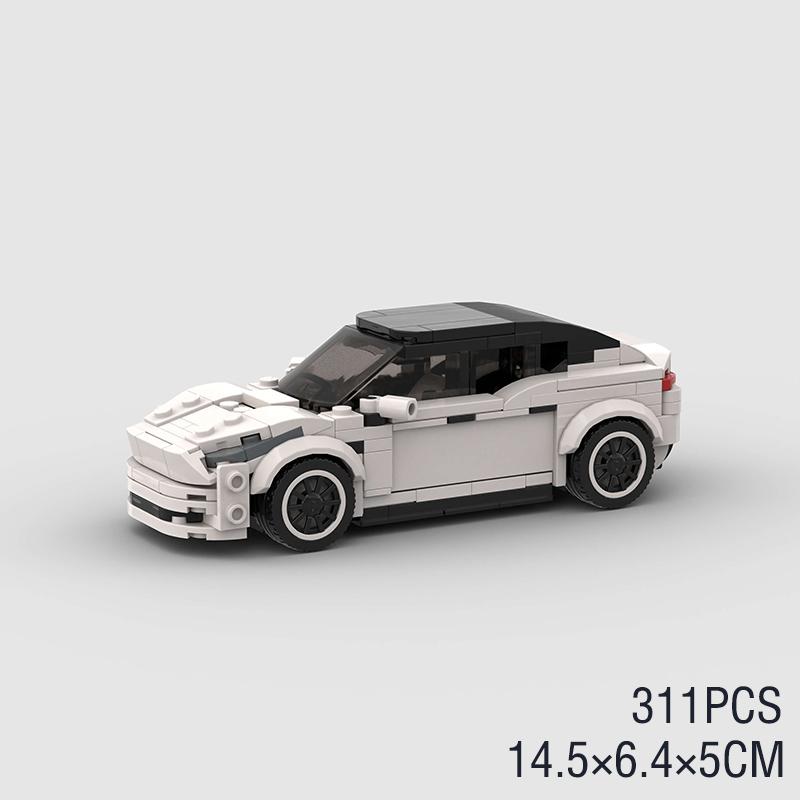 MOC City Speed Sport Racing Car Model Building Blocks Convertible Super Race Bricks Rally Vehicle Toy Technical Christmas Gift