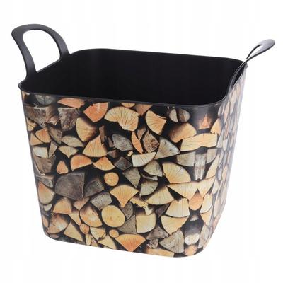Kosz Uniwersalny Na Drewno Plastikowy Z Uszami 53X38Cm 36L 1Szt