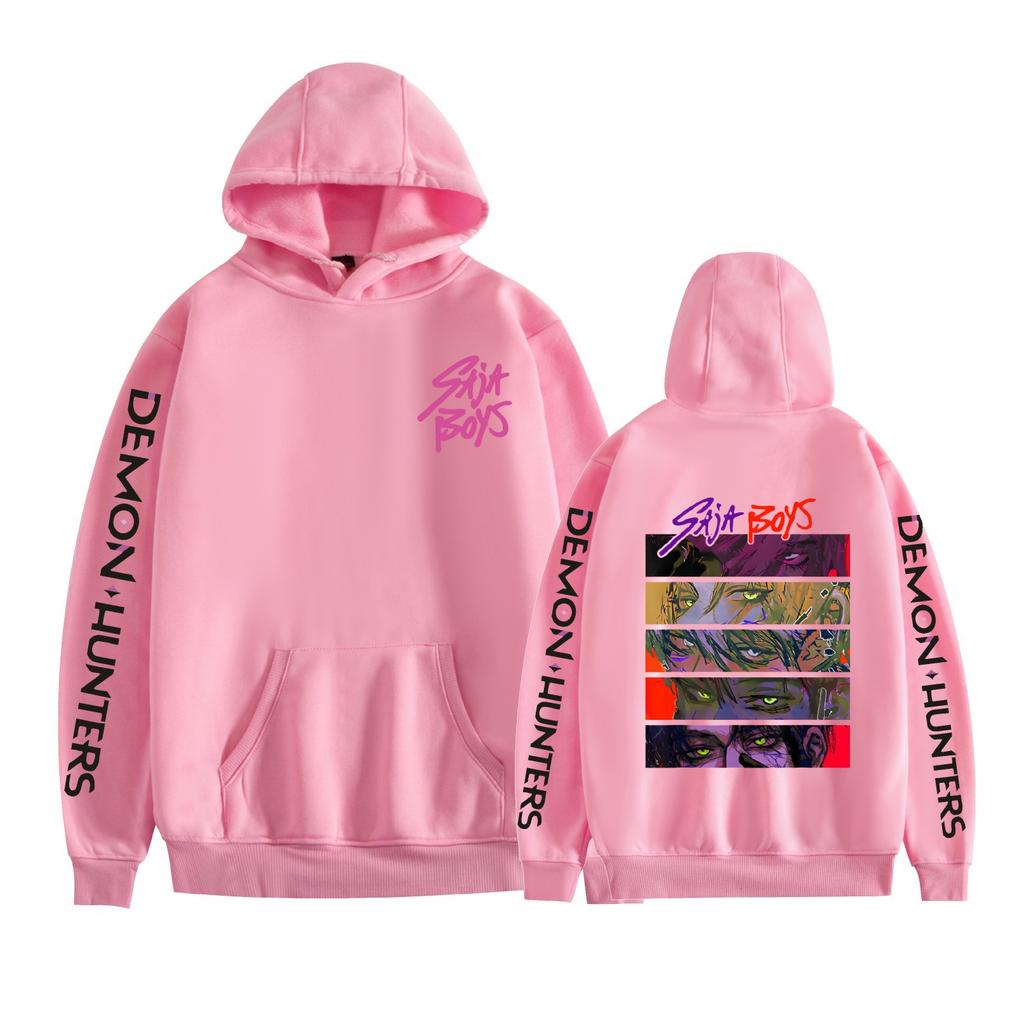 Couple Fashion for Fans of KPop Demon Hunters Printed Sweatshirt Outdoor Sport Cosplay Pullovers Hoodie