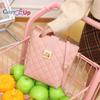 Cozy Up Ling Grid Pattern Bag Casual Women's Small Bag Minimalist Bucket Shoulder Bag
