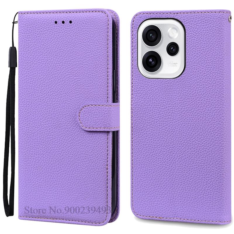 

Reno 14F 14FS Case For OPPO Reno 14F 5G Case Flip Wallet Leather Cover For OPPO Reno 14FS 5G Case Reno14 F Reno 14 FS 5G Fundas Reno 14F (Reno 14FS) світло-фіолетового кольору