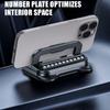 Car Phone Mount Number Plate Cellphone Mount 2-in-1 Non-Slip Suction Phone Holder Number Plate for Truck Vehicle Daily Commuting