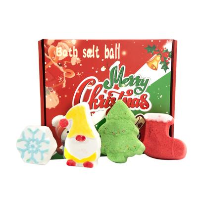 Weihnachtsserie Badeball-Set, vierteiliges Set, Ölbad, Weihnachtstag Badeball