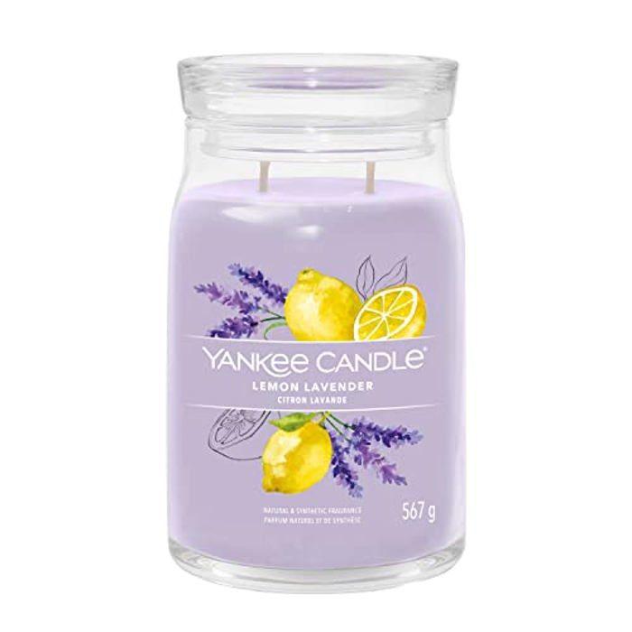 Bougie Parfumée - Yankee Candle - Citron Lavande - Cires De Soja - Grande Jarre - Longue Durée