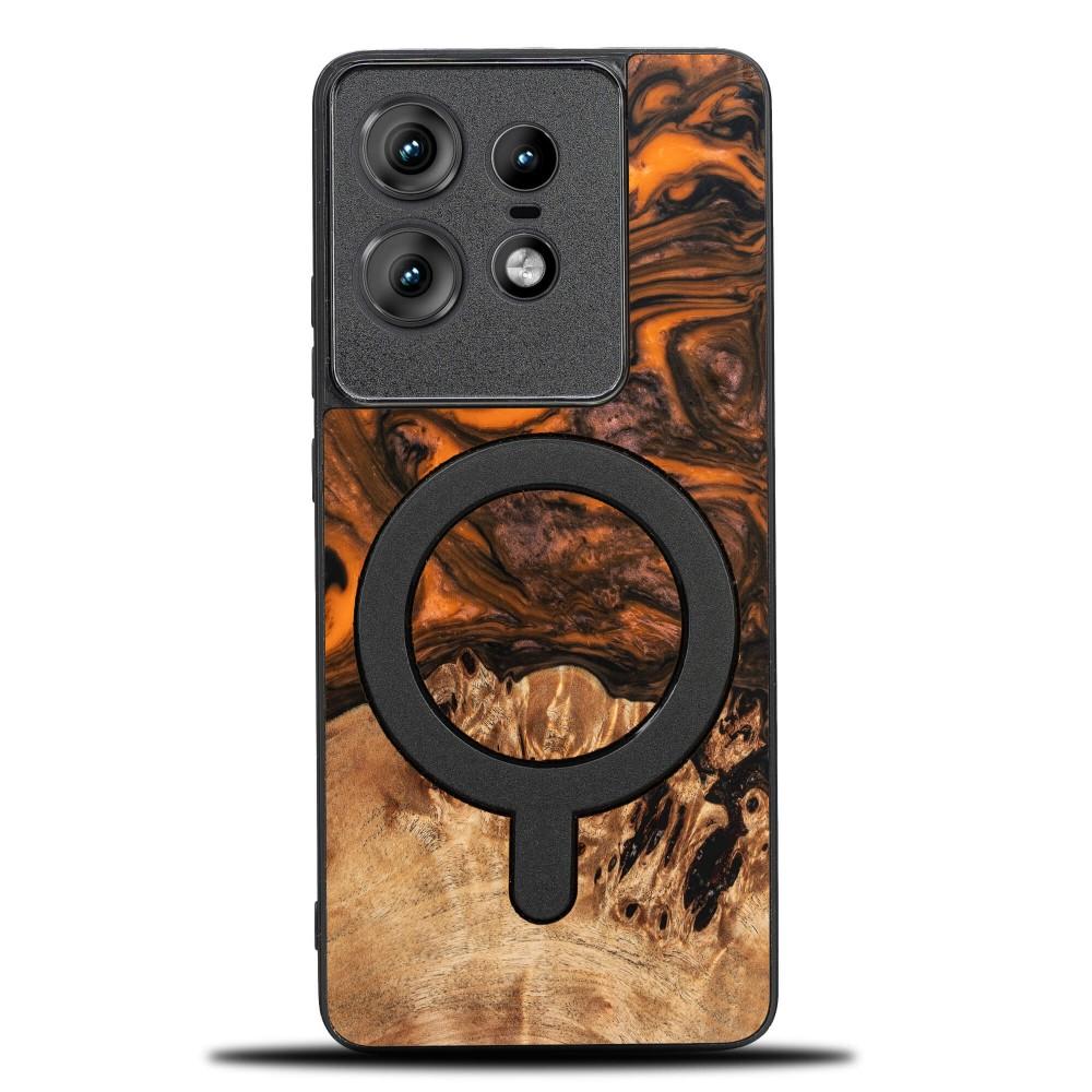 Bewood Unique case for Motorola Edge 50 Pro - Orange with MagSafe