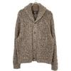 RRL Brown wool x cotton x linen shawl collar cable knit cardigan Jacket XL BrownUsed