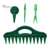 Manual Seeds Spreader 12-Hole Dibber with Hand Sowing Tool Adjustable Seeds Dispenser Planting Tool for Gardeners Flower Vegetable Seeds