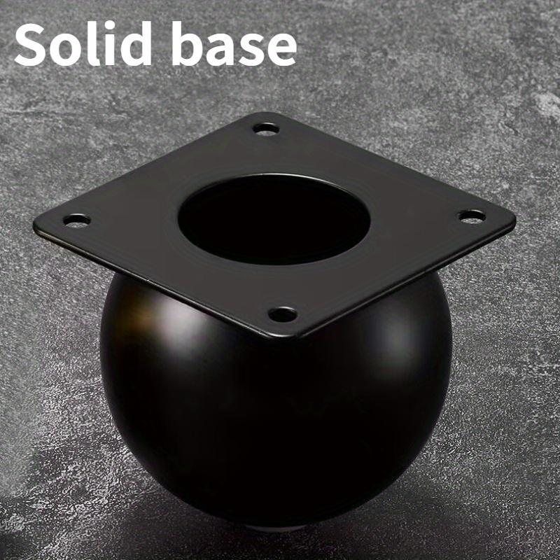 4 pieces of modern metal furniture legs - polished heavy-duty round table legs, suitable for sofas, TV stands, bedside tables