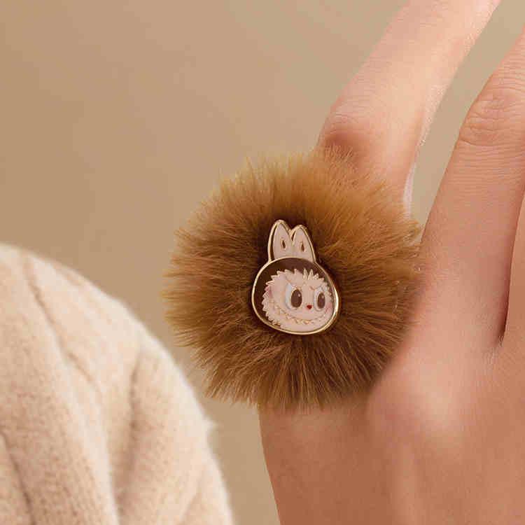 New POP MART Warm Collection Labubu Plush Ring Trend Based Products PPMT-2411-0041