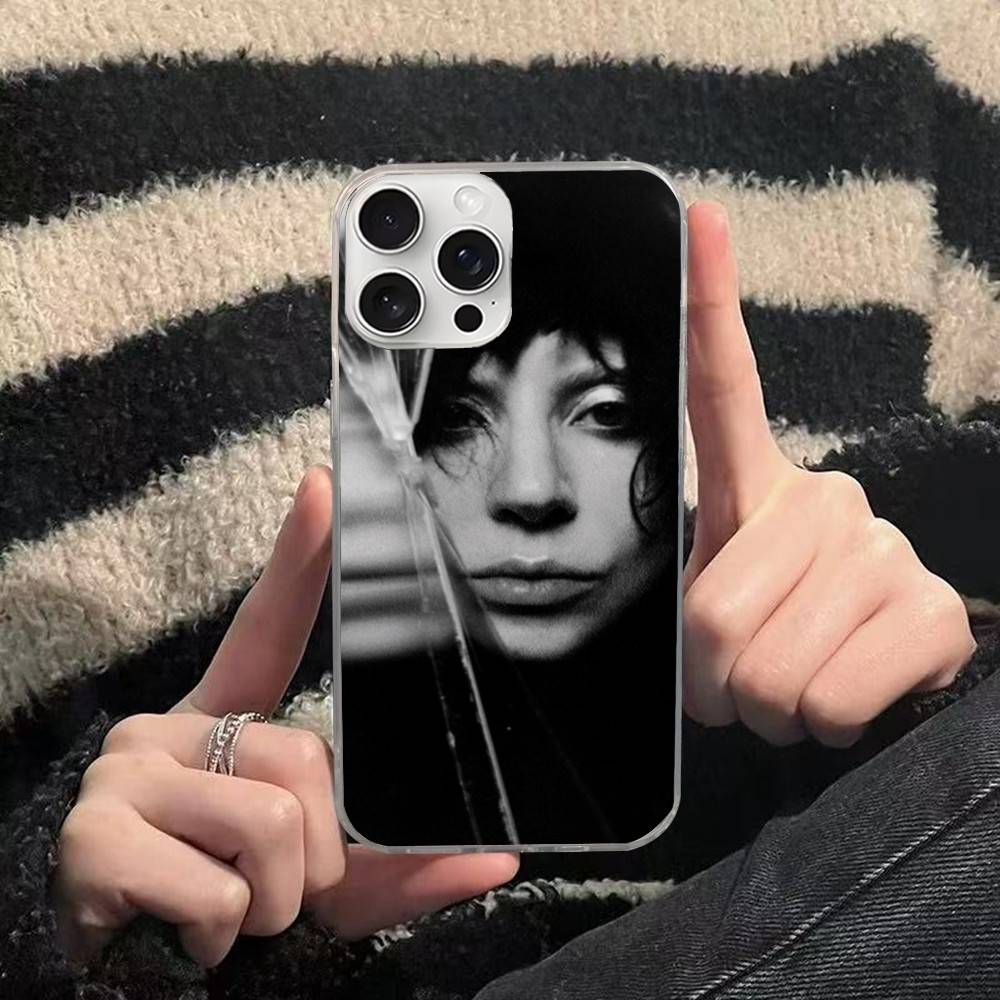 Singer L-Lady Gaga Mayhem Phone Case For iPhone 17 16 15 14 13 12 11 Plus Pro Max Satin Colorful Glossy Surface