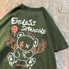 Endless Strvggle Angel Bear Men Women T-Shirts Breathable Loose Tops Summer Unisex Tee Clothing O-Neck Loose T-Shirts Couple