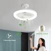 Ceiling Fan with Remote Control LED Light Universal Intelligent Silent Conversion Base Living Bedroom Refrigeration Supplies