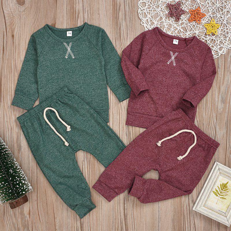 

Дети Хлопок пижамы Baby Boys Одежда Девушка Sleepwear Детские наборы