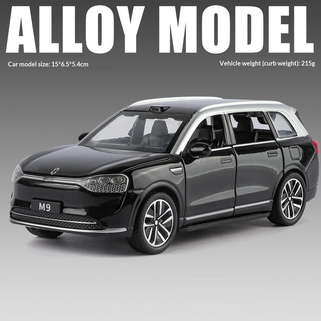 1:32 Wenjie M9 New Energy Alloy Car Imitating Real Car Model Collection Ornaments Boy Toy Off-road Vehicle Gift