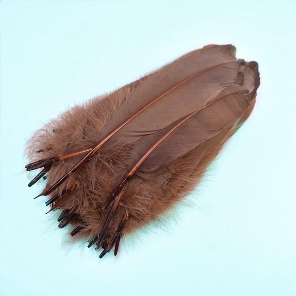 50Pcs Natural Goose Feathers Plume Craft DIY Royal Blue Feather Wedding Party Plumas Jewelry Making Decor Accessories 13-18CM