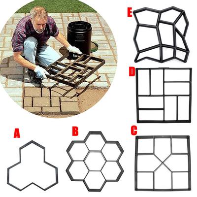 Moules à Ciment pour Allées Épais Normaux Plastique DIY Formes de Moules en Béton pour Patio Pelouse & Jardin