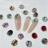 3Pcs Water Drop Nail Art Charms 3D Nail Rhinestones Gems Crystal,3D Nail Art Decorations Metal Nail Studs Nail Jewelry
