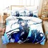 Conjunto de Roupa de Cama Anime Game Arknights Impresso Edredom Único Colcha Capa de Edredom Fronha Conjuntos de 3 Peças Tamanho Infantil Adulto