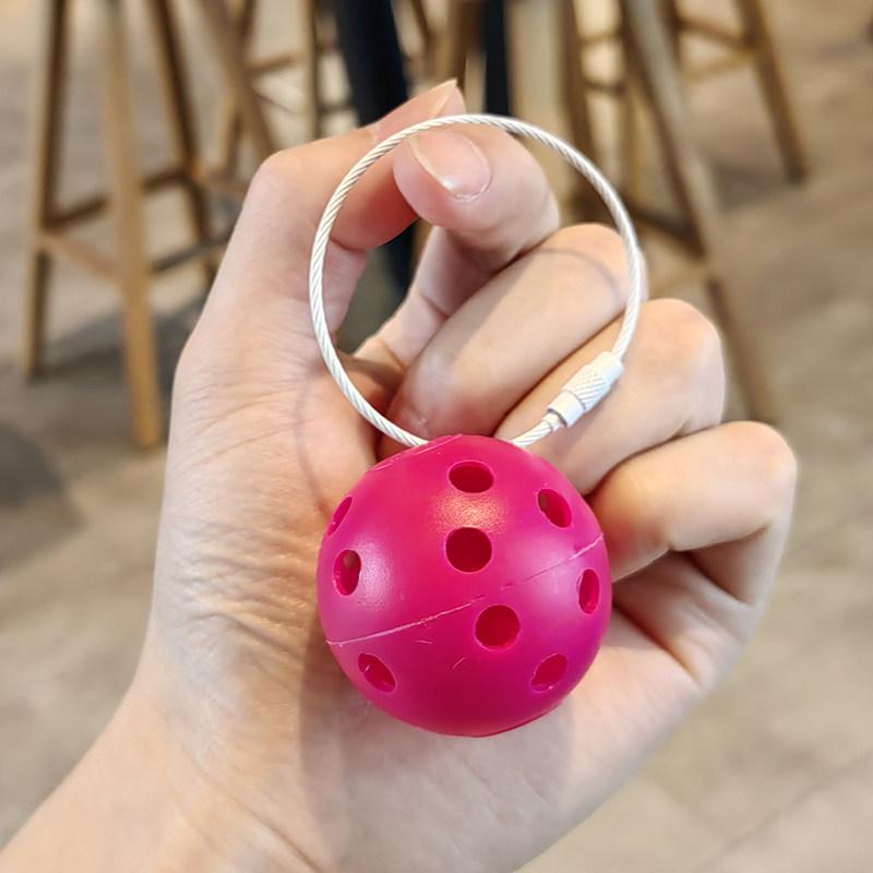 Cultural Creative Pickleball Keychain Ornament - Mini Pendant New Year Gift