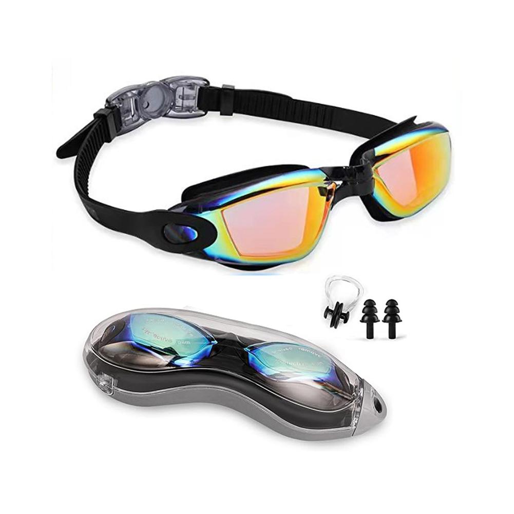 Adults Swim Goggles Anti Fog Swimming Goggles Waterproof HD Swim Glasses UV Protection Swimming Goggles for Men Women