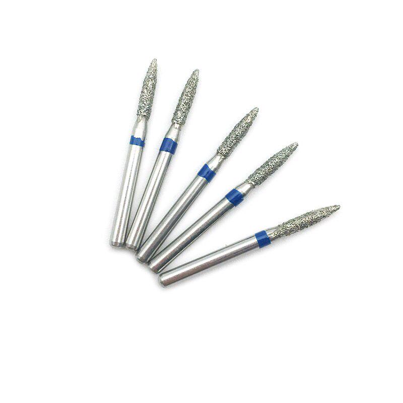 FO-20 10pcs/box Dental Diamond Burs Drill Dental Burs Dia-burs for High Speed Handpiecess Medium Dentist Tools