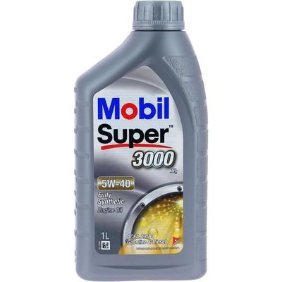 Engine Oil 5W-40 Synthetic - MOBIL - Super 3000 X1 - 1L Can - High Performance Anti-pollution