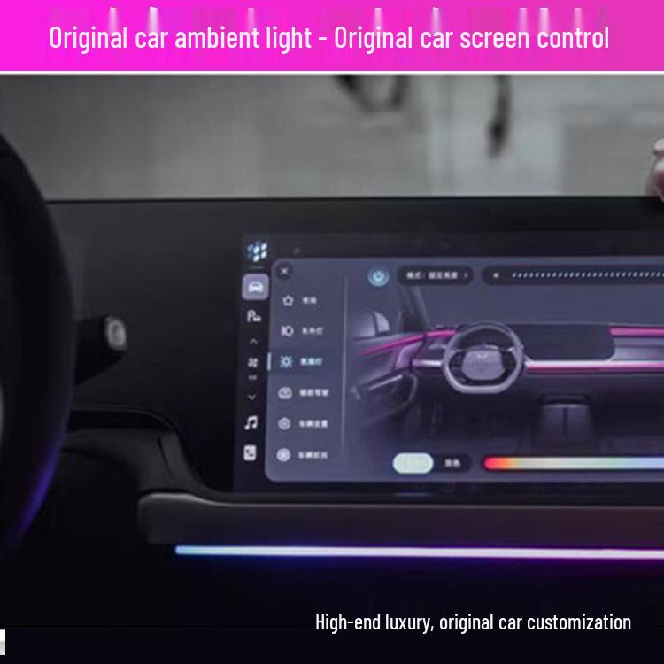 Dynamic Colorful Ambient Lights for Xiaopeng P5/P7/G3/G6 Interiors (Mona03 Model)