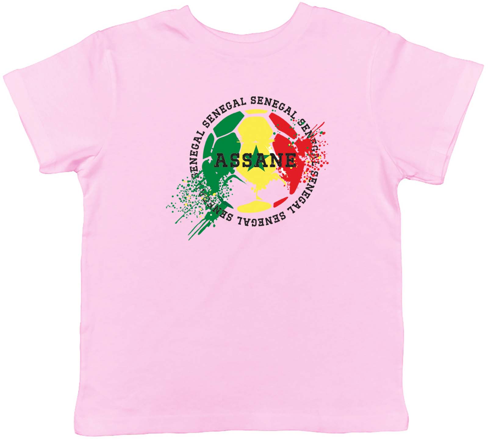 Personalised Senegal Football Sports Childrens Kids T-Shirt Boys Girls Gift 140