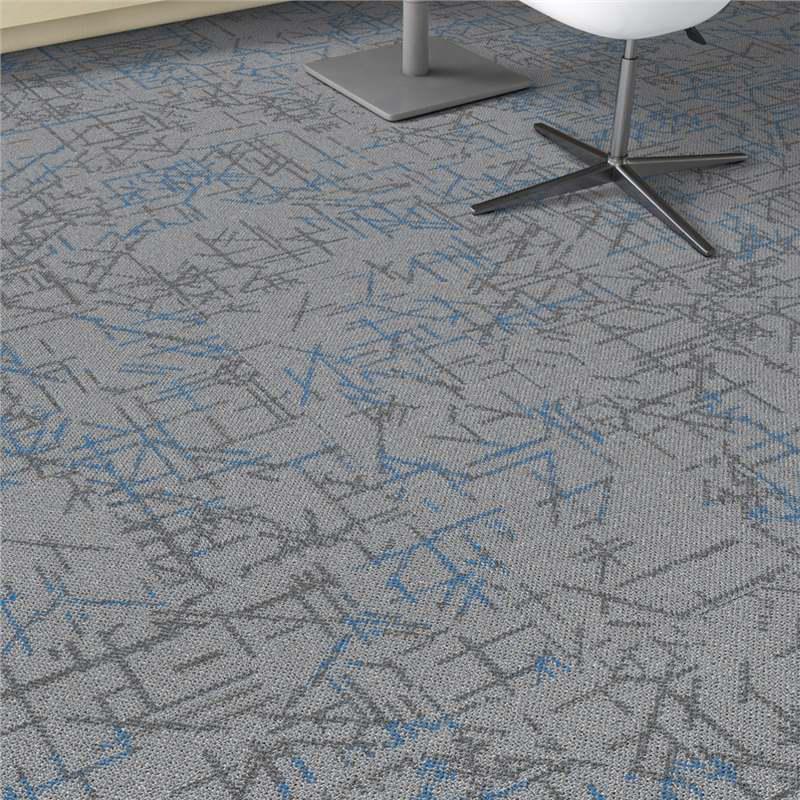 Thickened Commercial Office Carpet Tiles for Large Area Flooring